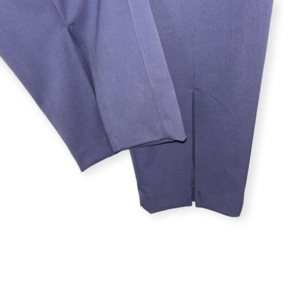 1.STATE Front Slit Stretch Crepe Pants in Purple Twilight Size 16W NEW - Picture 10 of 16
